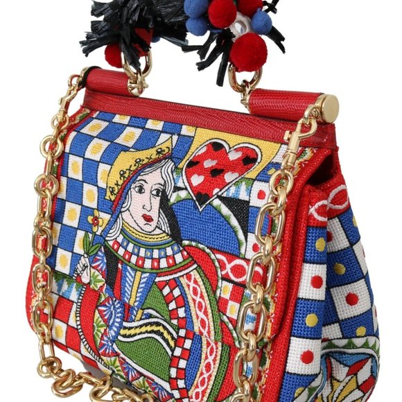 Dolce & Gabbana-Multicolor Queen Of Hearts Bag - Picture 4 of 5